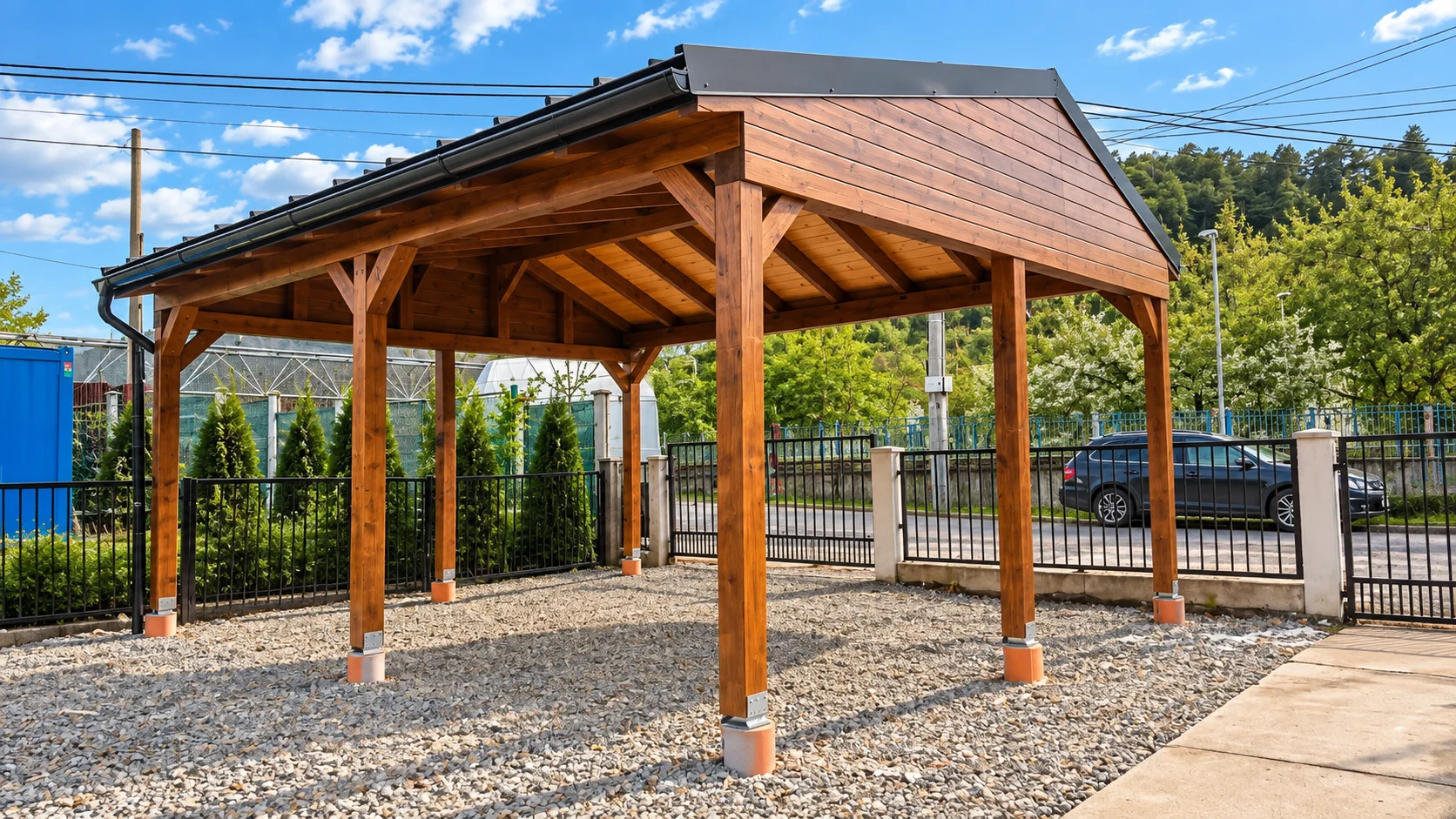 Carport aus Holz
